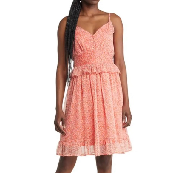 Vero Moda Floral Ruffled Dress Medium‎ - Picture 1 of 14